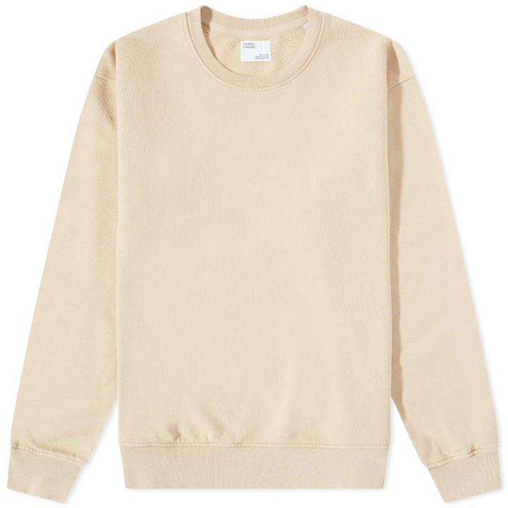 Photo: Colorful Standard Men's Classic Organic Crew Sweat in Honey Beige