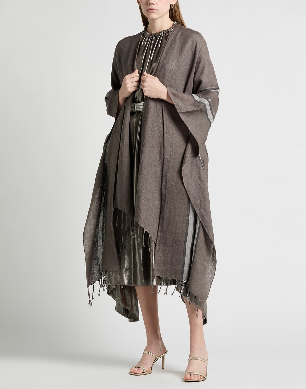 Brunello Cucinelli Womens Cape Taupe