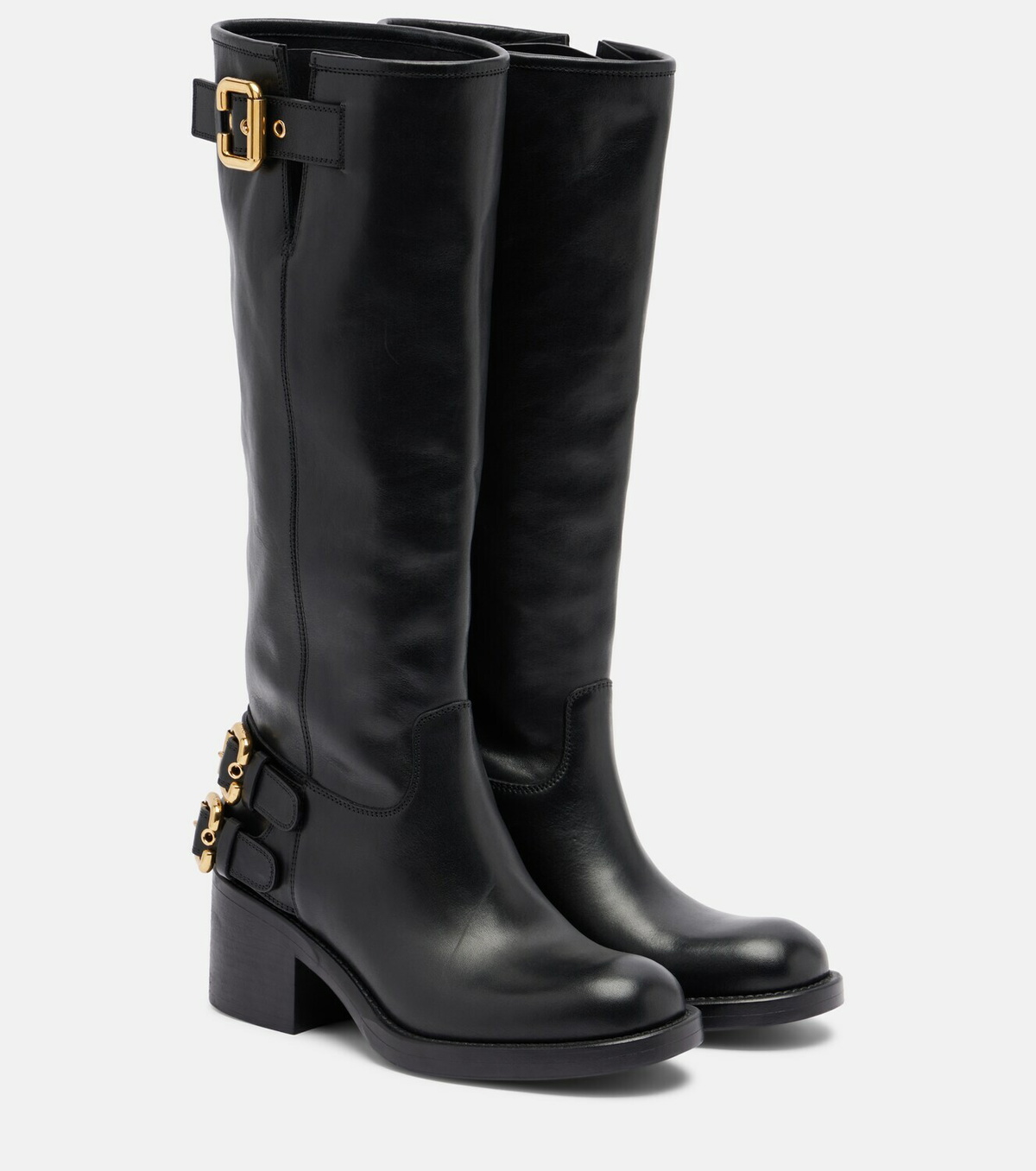 Chloé Dakota leather biker boots