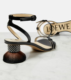 Loewe Petal leather sandals