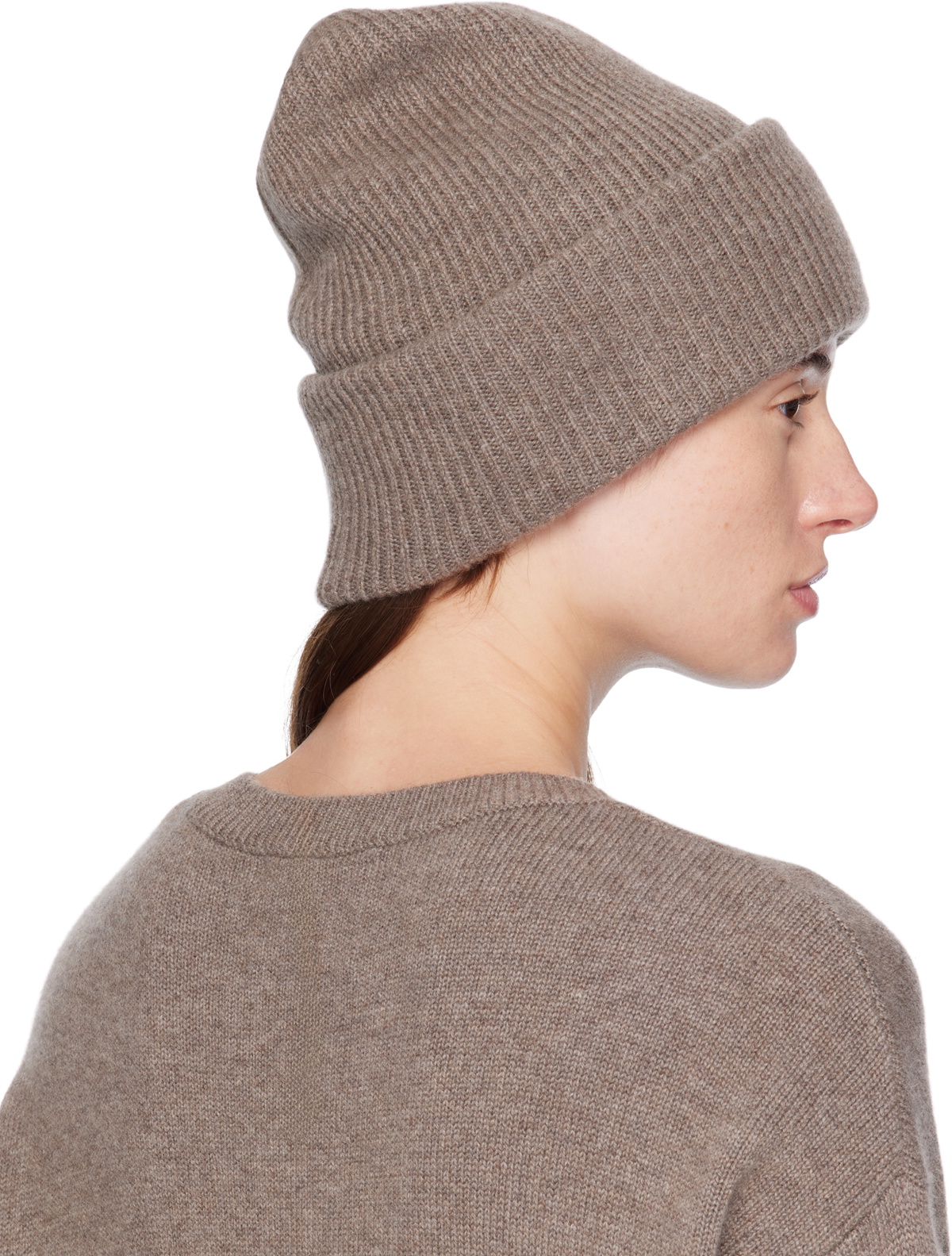 LISA YANG Taupe 'The Stockholm' Beanie