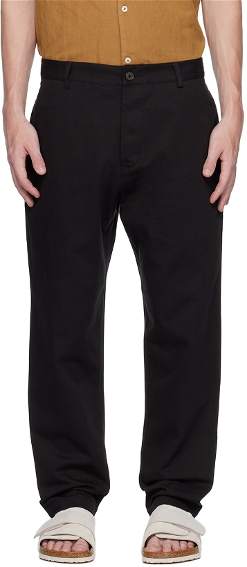 Photo: Universal Works Black Military Trousers