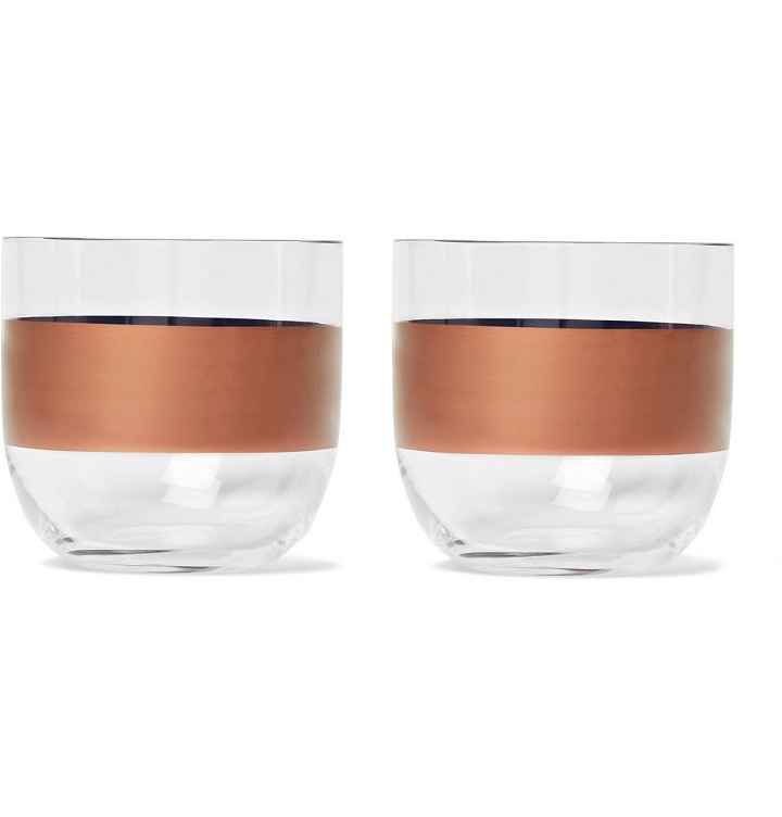 Photo: Tom Dixon - Tank Set of Two Painted Whisky Glasses - Clear