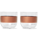 Tom Dixon - Tank Set of Two Painted Whisky Glasses - Clear