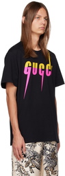 Gucci Black Blade Print T-Shirt