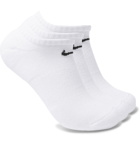 Nike Training - Three-Pack Everyday Cushioned Dri-FIT Cotton-Blend No-Show Socks - White