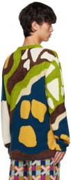 The Elder Statesman Multicolor Ollio Edition Wonderland Sweater