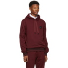 Dolce and Gabbana Red Classic Plaque Hoodie
