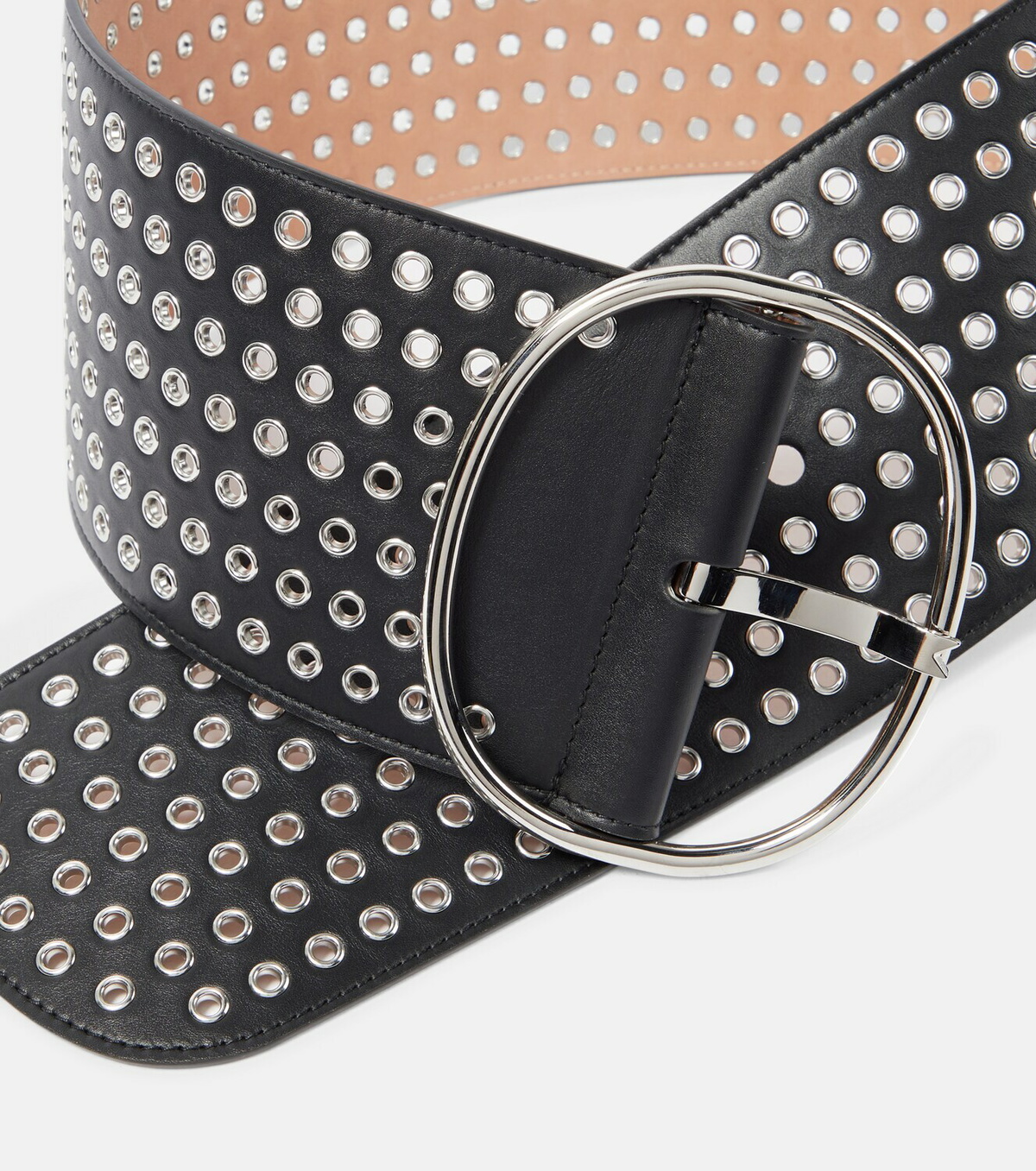 ALAÏA Women's Maxi Leather Belt Black