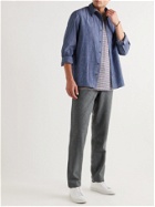 Private White V.C. - Wool-Flannel Drawstring Trousers - Gray