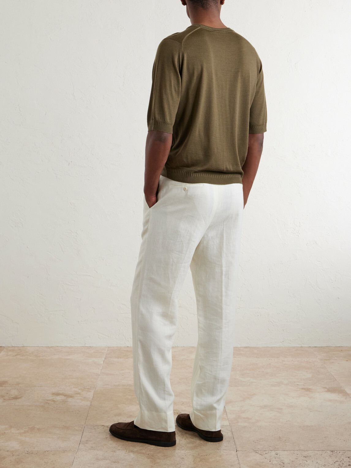 John Smedley - Bill Nighy Merino Wool T-Shirt - Green