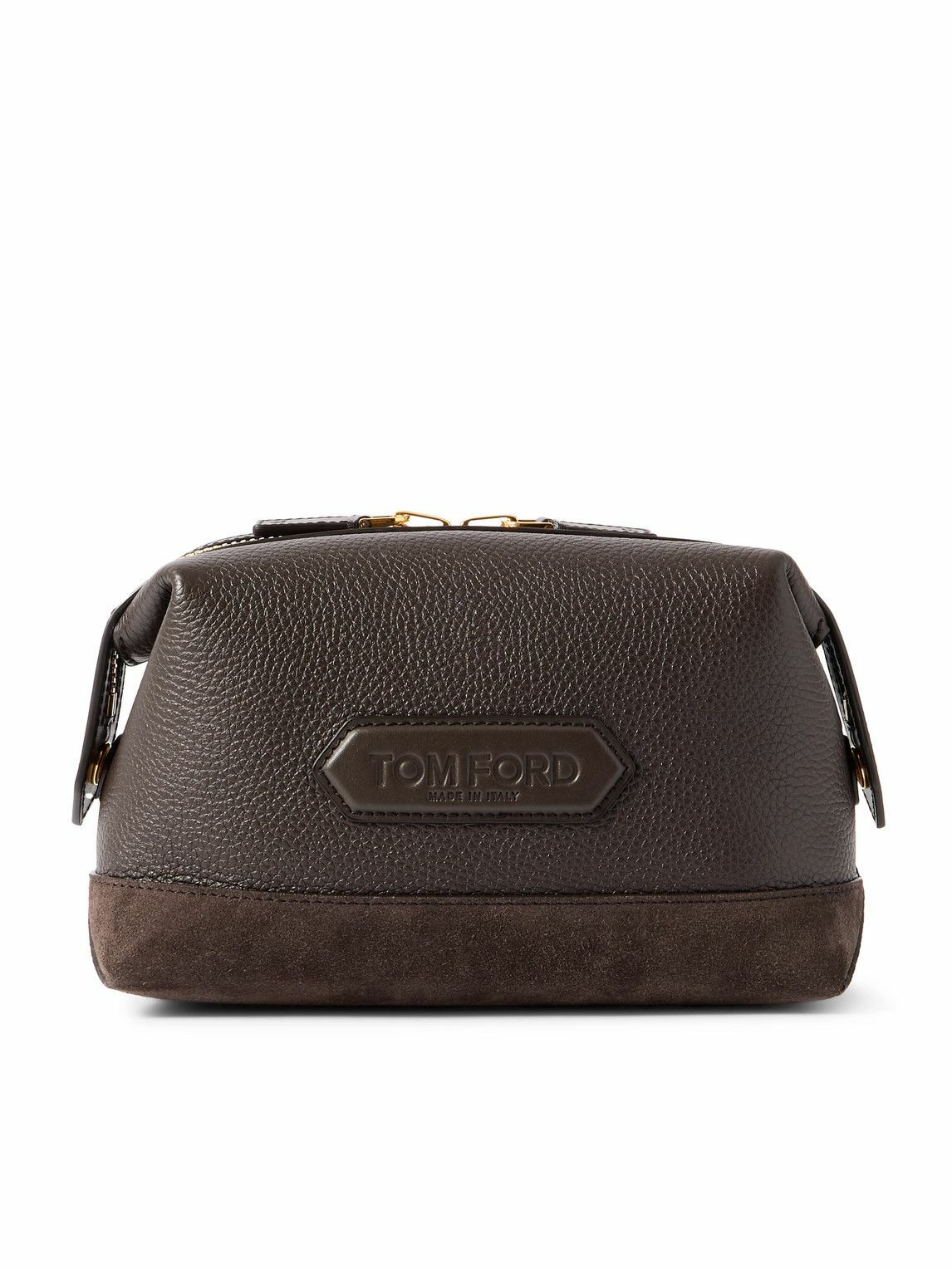TOM FORD - Pebble-Grain Leather Wash Bag TOM FORD