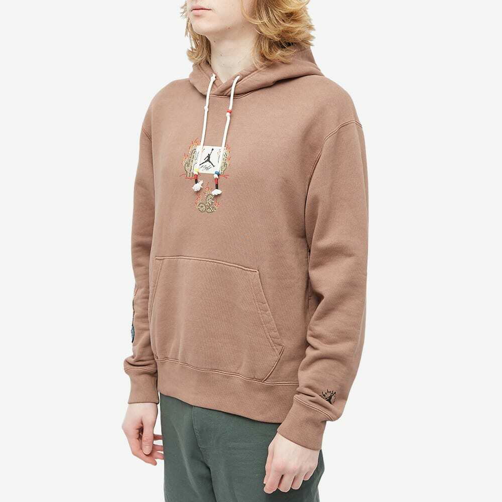 Air Jordan Men's Travis Scott x Graphic Hoody in Archaeo Brown