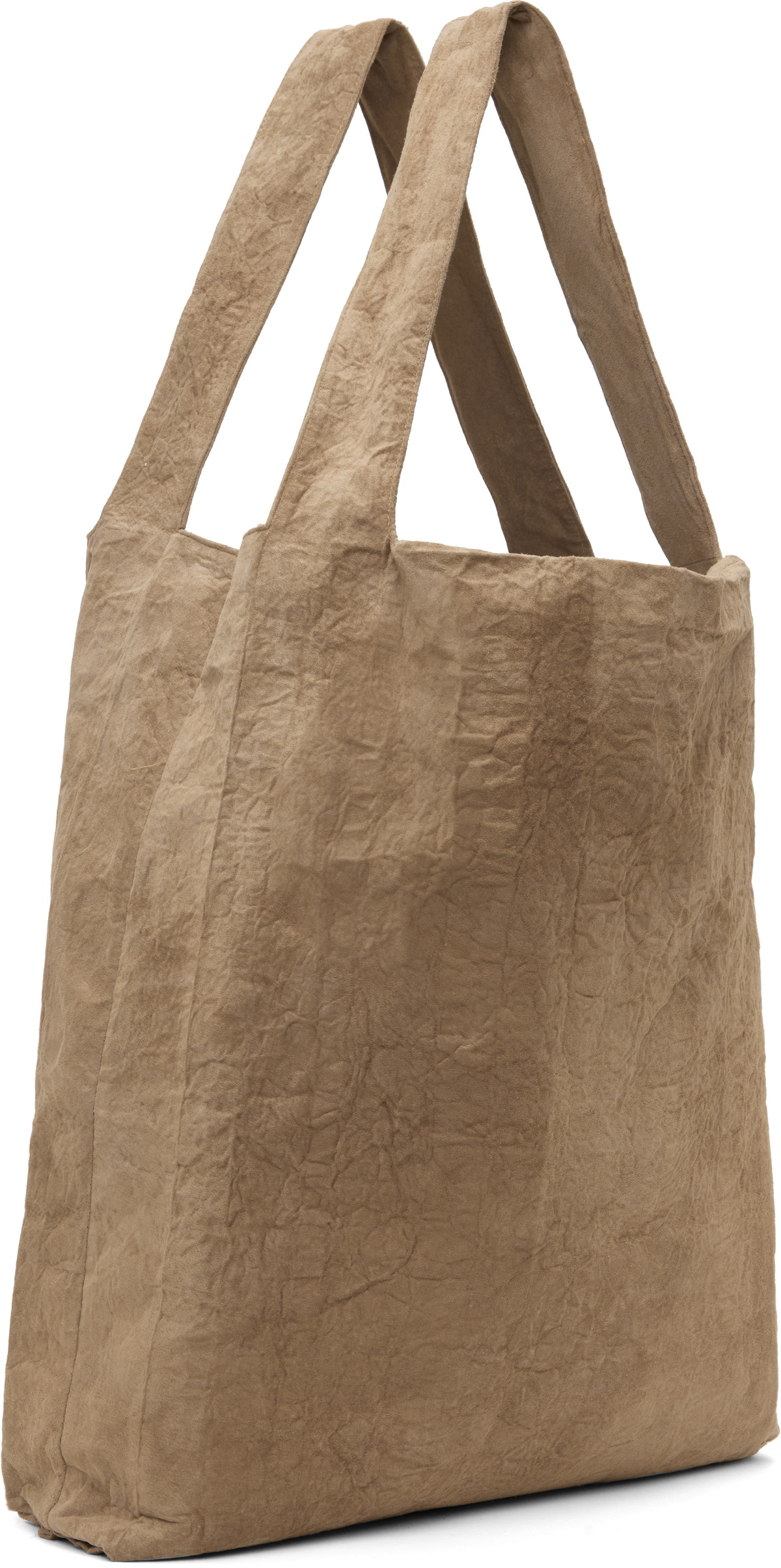 Liza Keane Beige Crinkled Tote