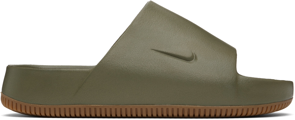 Nike Khaki Calm Slides Nike Nike Khaki Calm Slides Nike