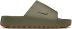 Nike Khaki Calm Slides