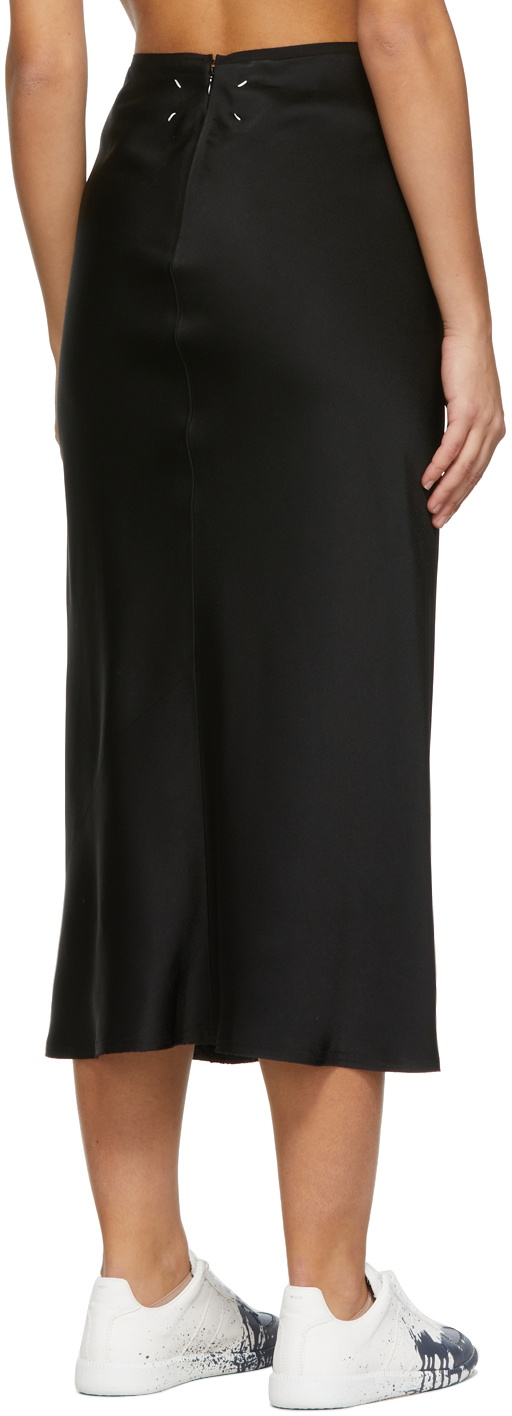 Maison Margiela Ruffled Midi Skirt Black main image 0