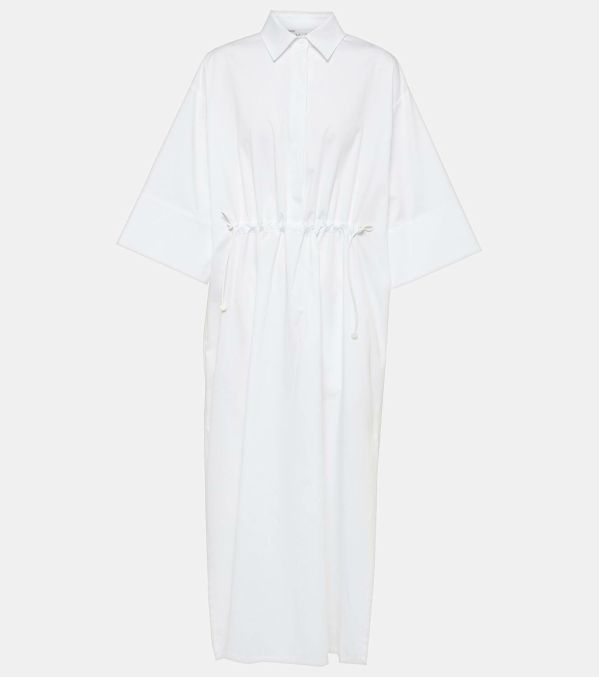 Max Mara Eulalia cotton-blend midi shirt dress Max Mara