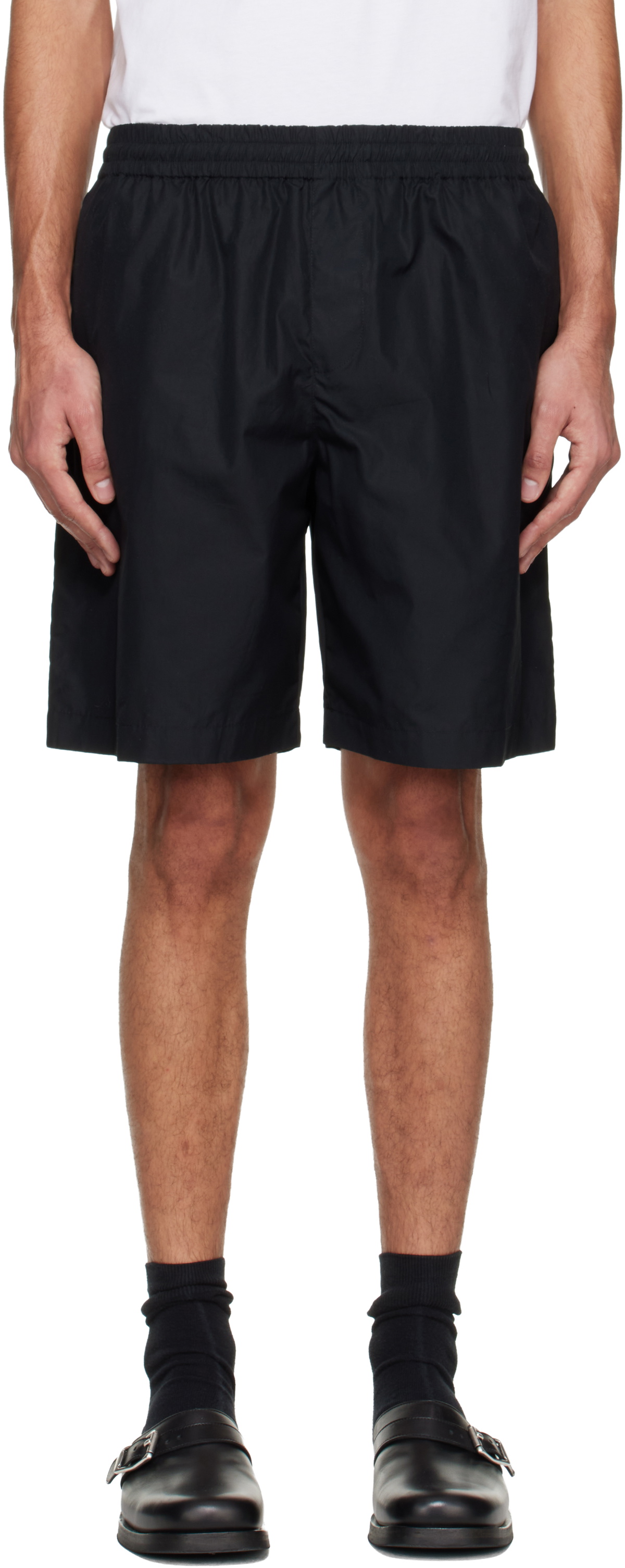 A.P.C. Black Organic Cotton Shorts