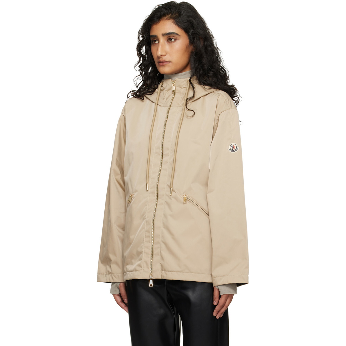 Moncler Beige Cassiopea Hooded Jacket