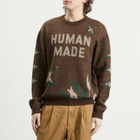 Human Made Men's Graphic Knit Sweater in Brown