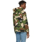 Etudes Green and Brown Camo Klein Europa Hoodie