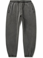Acne Studios - Tapered Logo-Appliquéd Cotton-Jersey Sweatpants - Gray