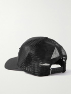 AMIRI - Leather-Trimmed Cotton-Canvas and Mesh Trucker Hat