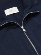 Altea - Virgin Wool Half-Zip Rollneck Sweater - Blue