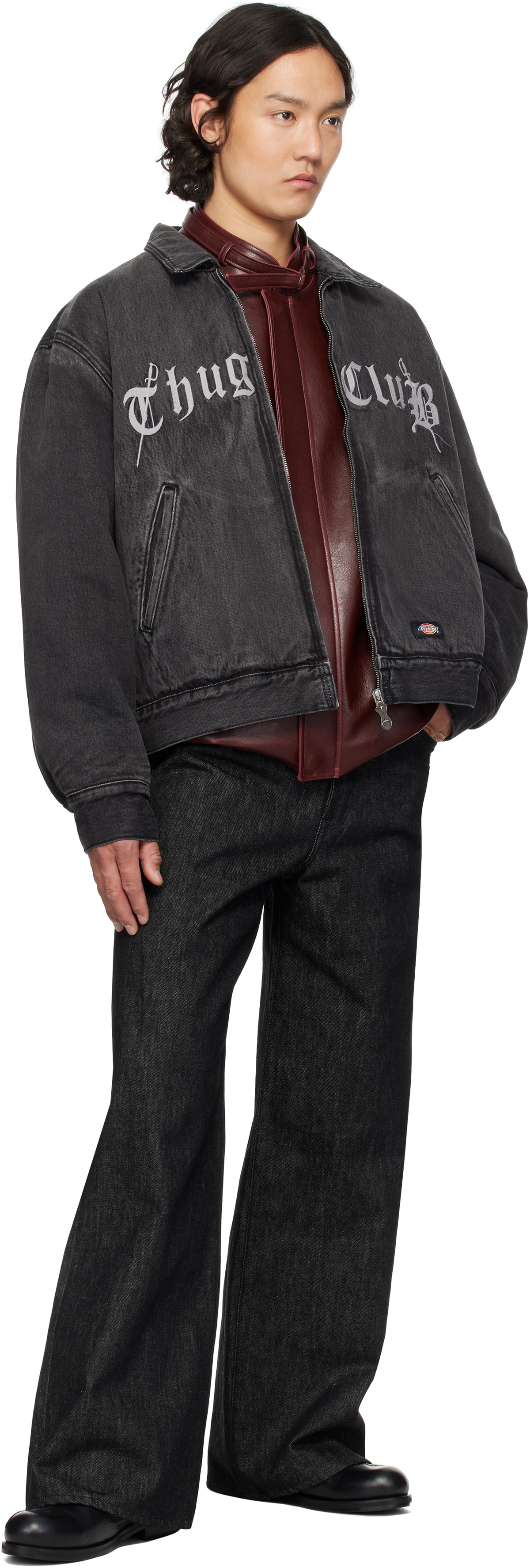 Thug Club Black Dickies Edition TC Eisenhower Denim Jacket Thug Club