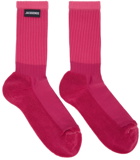 Jacquemus Pink La Montagne 'Les Chaussettes À L'Envers' Socks