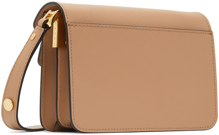 ★MARNI★ Mini Soft Trunk Shoulder Bag Light Camel SBMP0075Y BEIGE MARNI MINI SOFT TRUNK SHOULDER BAG (SBMP0075L4P6533