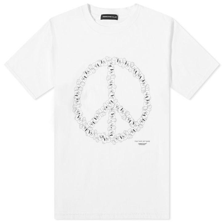 Photo: Undercover Men's Peace Sign T-Shirt in White
