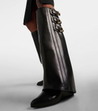 Givenchy Embellished leather knee-high boots