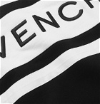 Givenchy - Logo-Embroidered Striped Loopback Cotton-Jersey Sweatshirt - Men - Black