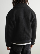 Neighborhood - B-3 Shell-Trimmed Fleece Jacket - Black