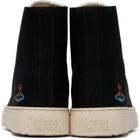 Vivienne Westwood Black High Top Plimsoll Sneakers