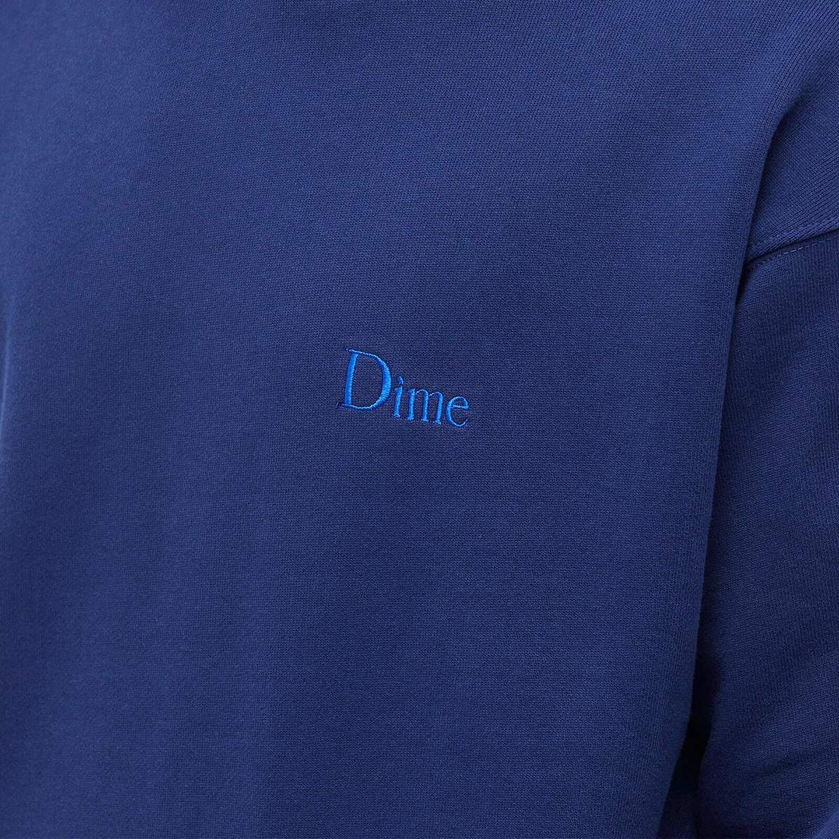 Dime Men's Classic Small Logo Hoodie in Navy Dime