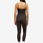 Adanola Women's Ultimate Strappy Full Length Unitard in Coffee Bean