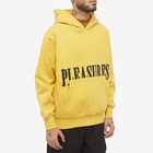 Pleasures Men's Latex Logo Hoody in Mustard