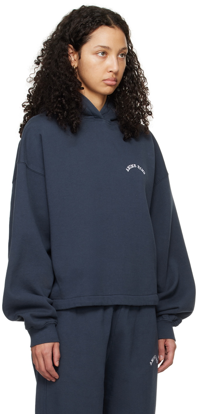 ANINE BING Navy Lucy Hoodie ANINE BING