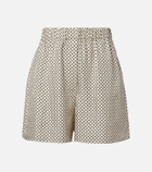 Loro Piana Angelo silk twill Bermuda shorts