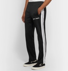 Palm Angels - Striped Tech-Jersey Track Pants - Black