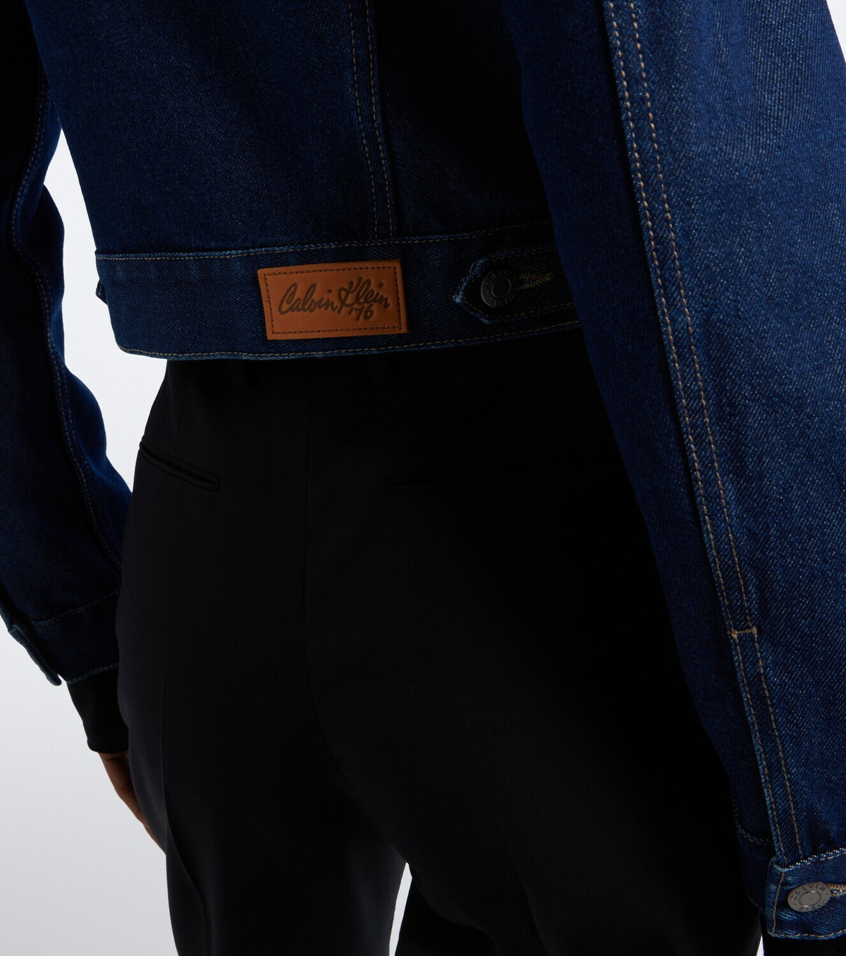 Calvin Klein Collection Karine cropped denim jacket