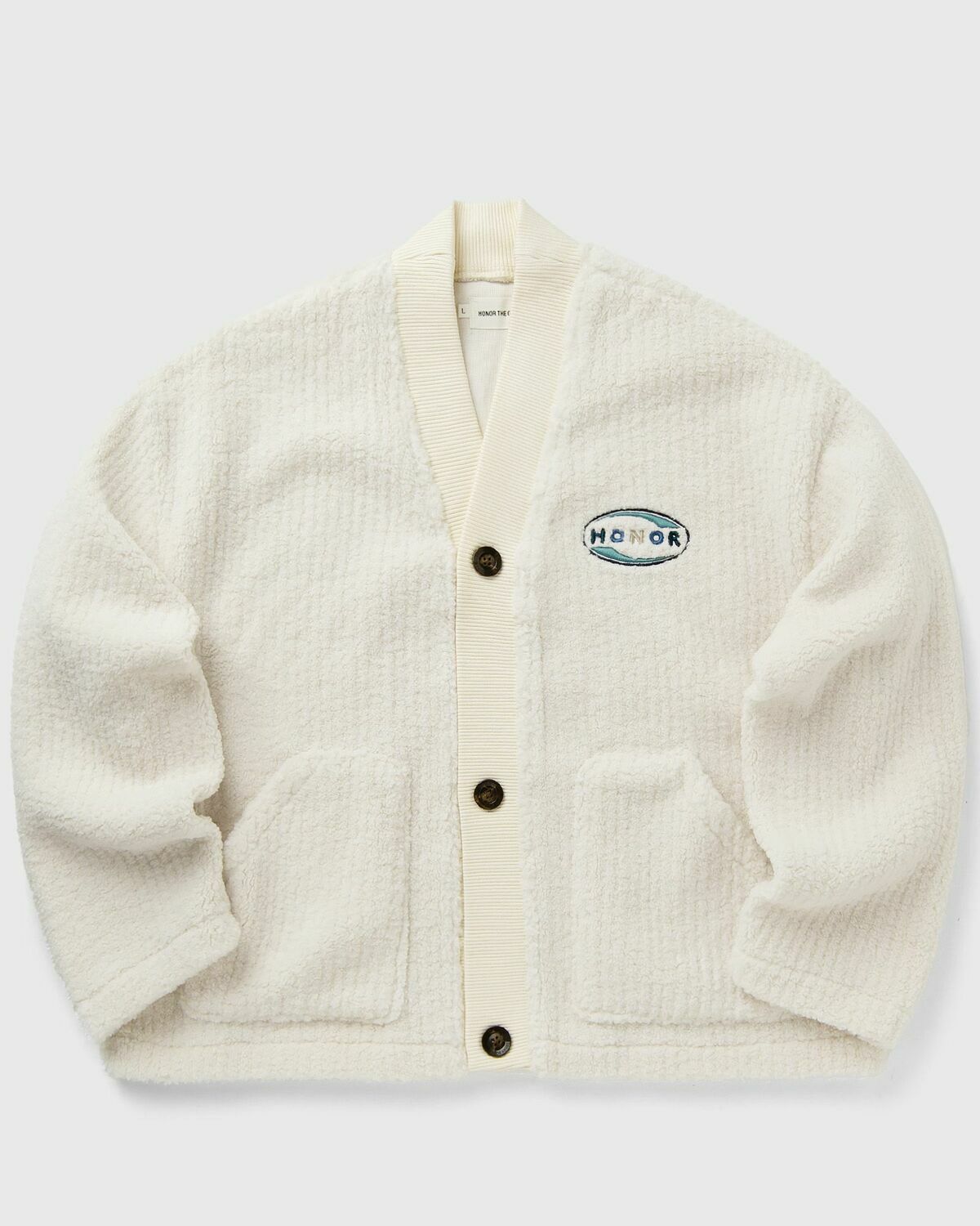 Honor The Gift MUSE CROP CARDIGAN Beige Mens Zippers & Cardigan