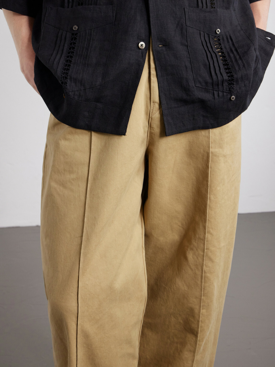 KAPITAL - Boogie Day Straight-Leg Panelled Cotton-Twill Trousers - Neutrals