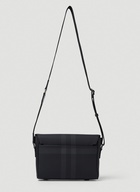 Brit Check Wright Crossbody Bag in Black