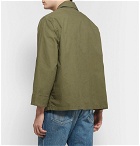 Chimala - Camp-Collar Cotton Shirt Jacket - Army green