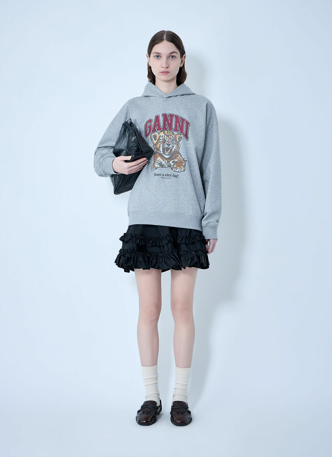 GANNI Isoli Beaded Baby Tiger Print Sweatshirt