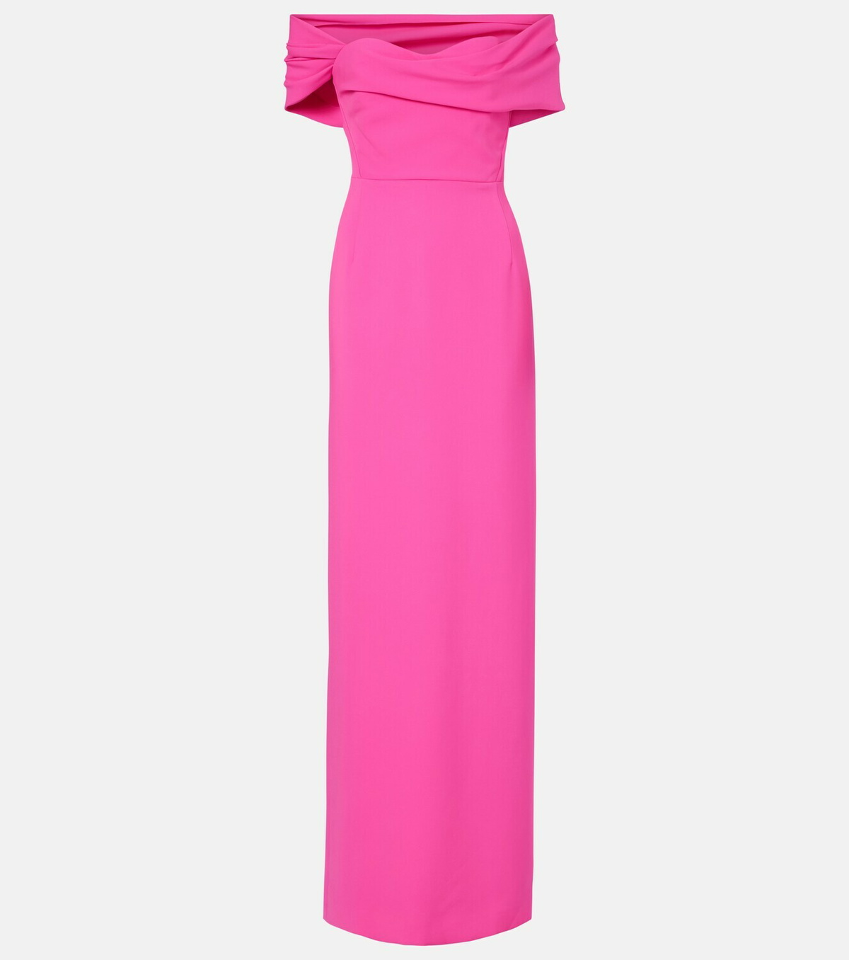 Carolina Herrera Sofia crêpe bustier gown